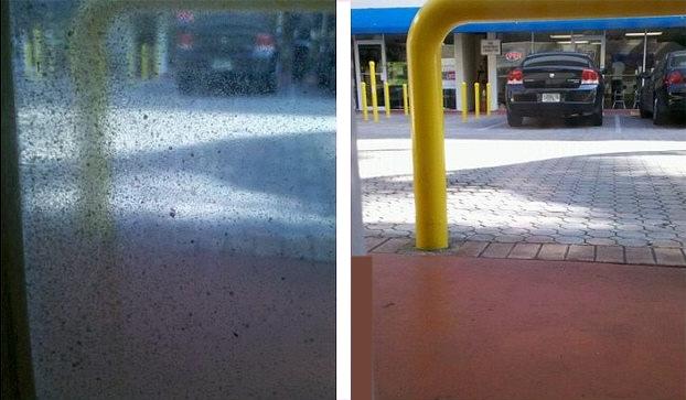 Before and after comparison